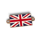 Union Jack Seitendeckel Zeichen (emailliert)
