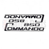 Norton Commando 850 Schwarz (Paar) Aufkleber