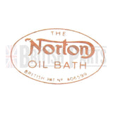 Norton Oil Bath Aufkleber