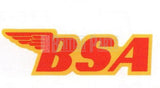 BSA Aufkleber rot gelb