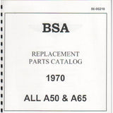 BSA A50 A65 1970 Ersatzteilbuch