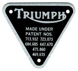 Triumph Patentplatte