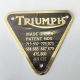 Triumph Patentplatte, Gold