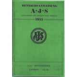 AJS 1955 Betriebsanweisung (Deutsch)