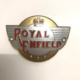 Royal Enfield Tankzeichen gold/silber Paar