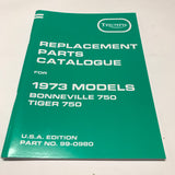 Ersatzteilbuch Triumph Bonneville 750, Tiger 750 1973