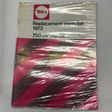 Ersatzteilbuch BSA A75 3 Zylinder 1972