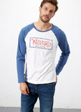 Norton Dirt Track Longsleeve Shirt weiss/blau