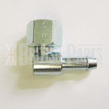 Überwurfmutter mit Winkel 1/4 Gas, Schlauch 1/4"