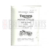 Triumph Ersatzteilbuch 1947 & 1948