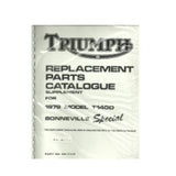 Triumph Ersatzteilbuch 1979 Supplement